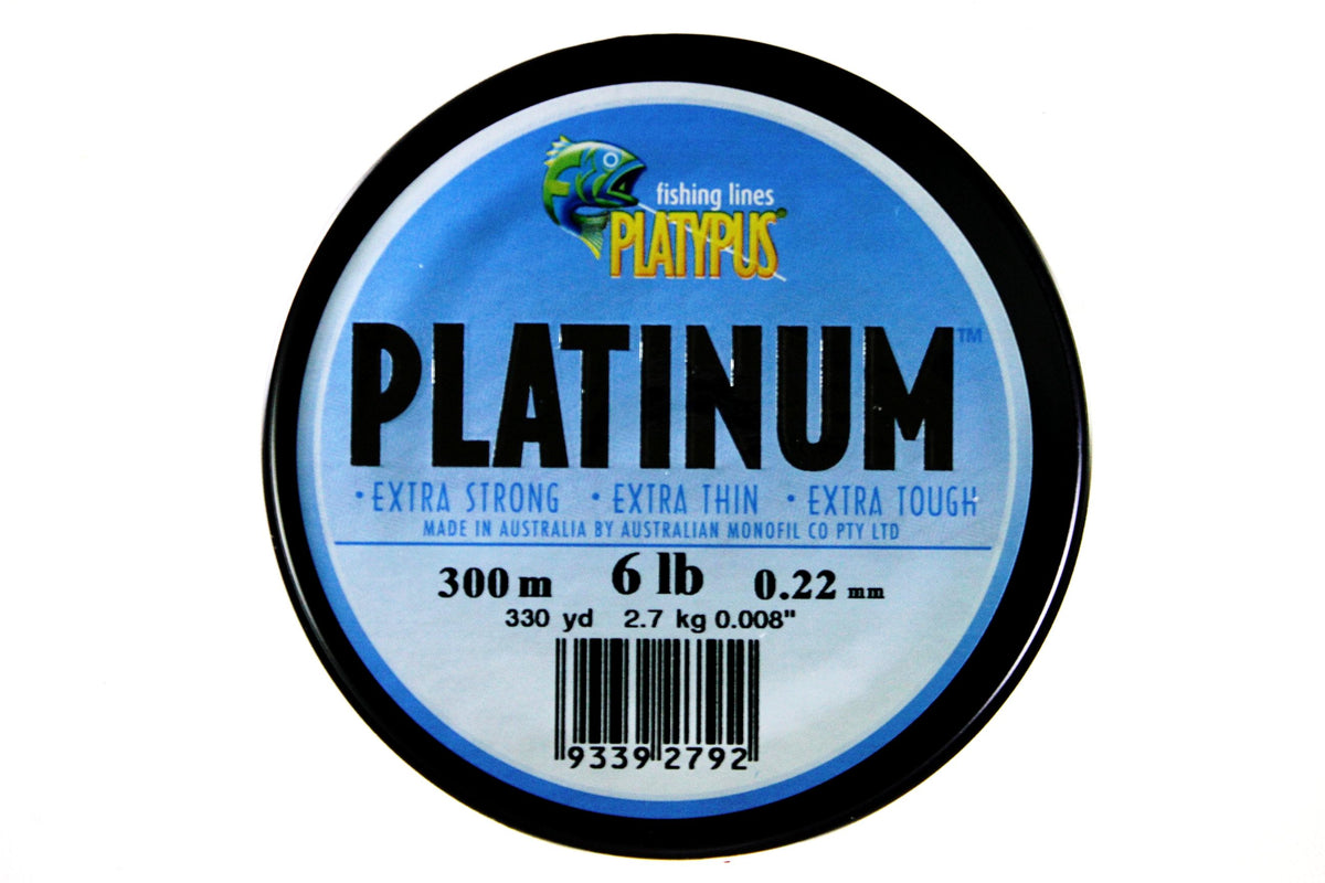 Platypus Classic Monofilament 300M Leader or Main Fishing line Leader –