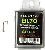 Kamasan Fly Hooks B170 Qty 25 for Nymphs and Wets