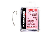 Kamasan Fly Hooks B810 Qty 25 Trout Lure Extra Long Cranked Shank