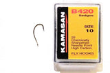 Kamasan Fly Hooks B420 Qty 25 Ideal For Caddis Nymphs, Glow Bugs