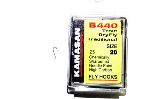Kamasan Fly Hooks B440 Qty 25 Traditional Trout Dry Fly Tying
