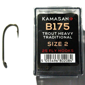 Kamasan Fly Hooks B175  Qty 25 for Wets, Lures and Nymphs