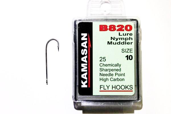 Kamasan Fly Hooks B820 Qty 25 Lure Nymph Muddler – Ultimate Fishing and  Outdoors